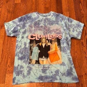 Clueless Women’s Graphic Tie-Dye T-Shirt Size Medium